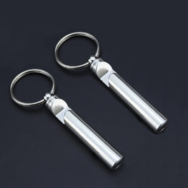 Portachiavi apribottiglie con fischietto in metallo da 2 pezzi, Gold, Silver