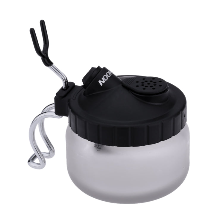 Modello di vaso per la pulizia dell'aerografo multifunzione, pompa ad aria, strumento per colorare la vernice spray, portapenne per bottiglia di raccolta dei rifiuti, 304ml Air Pump Spray Paint Bottle