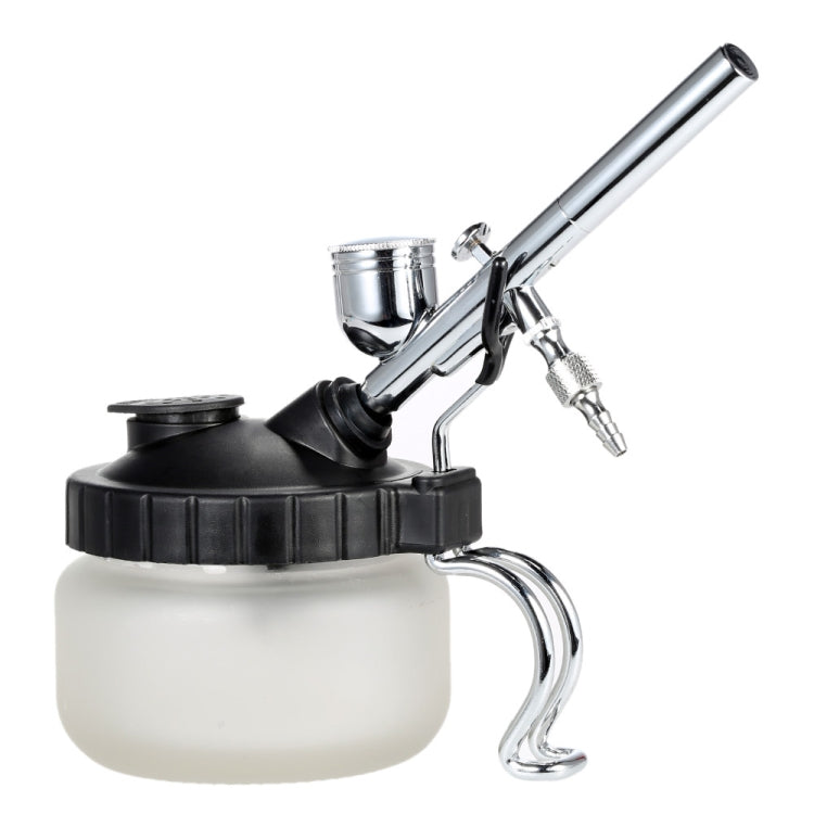 Modello di vaso per la pulizia dell'aerografo multifunzione, pompa ad aria, strumento per colorare la vernice spray, portapenne per bottiglia di raccolta dei rifiuti, 304ml Air Pump Spray Paint Bottle