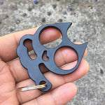 Portachiavi per autodifesa in metallo per esterni Kitty da 5 pezzi Strumento per rompere finestre per autodifesa per esterni, Cat Shape(Gold), Cat Shape(Silver), Cat Shape(Black)