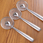 Cucchiaio a rete per scola alimenti fritti in acciaio inossidabile con clip, Net Spoon with Clip