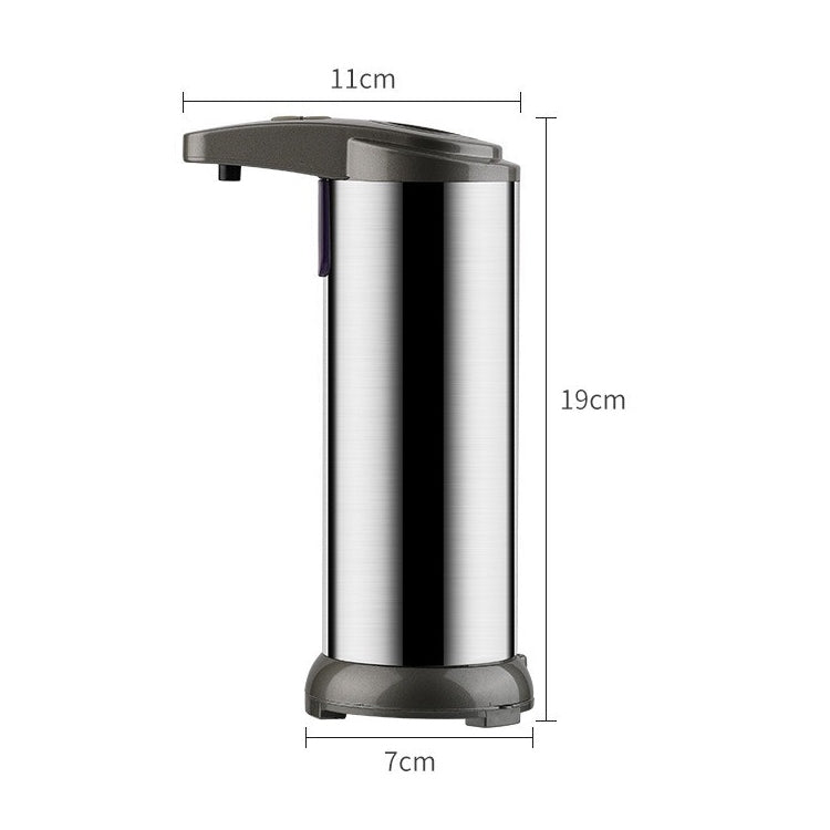 Dispenser automatico di sapone con sensore a infrarossi in acciaio inossidabile da 250 ml, 250ML