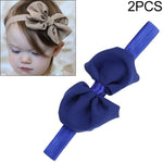 Copricapo per capelli per bambini con fiocco in chiffon con fascia per capelli da 2 pezzi