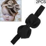 Copricapo per capelli per bambini con fiocco in chiffon con fascia per capelli da 2 pezzi