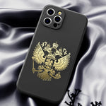 10 pezzi PITREW stemma della Russia emblema adesivi per auto in metallo nichel decalcomanie, colore casuale, Russia Emblem Gold