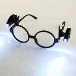 Mini torcia a LED regolabile per occhiali con clip per luce da lettura