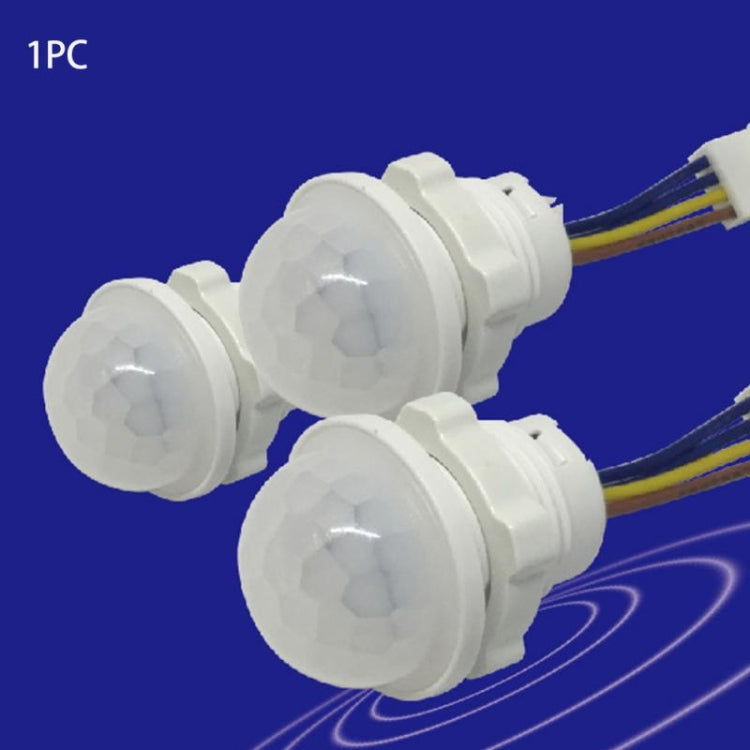 Sensore di movimento a luce infrarossa per interni ed esterni Interruttore PIR a ritardo di tempo Lampada da notte sensibile a LED, CA 220V