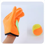 Set guanti peluche per catturare palline bambini S e L