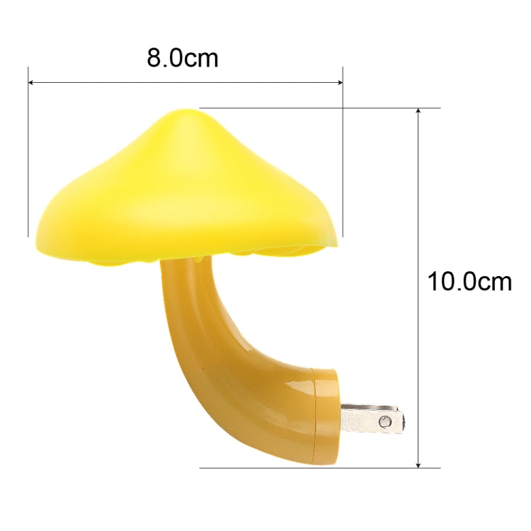 Lampada con presa a muro a fungo Sensore controllato dalla luce Luce notturna Camera da letto Decorazione domestica, US Plug