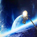 Fantastico nuovo astronauta astronauta USB LED regolabile lampada da scrivania luce notturna per computer PC