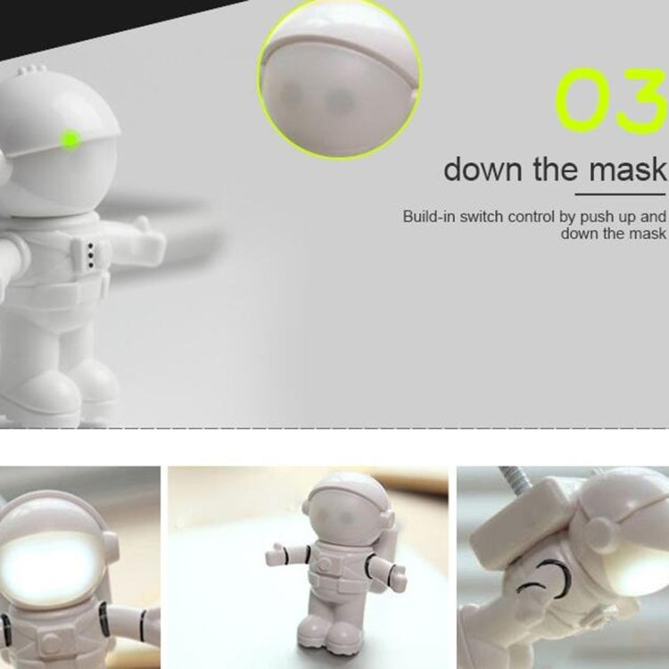 Fantastico nuovo astronauta astronauta USB LED regolabile lampada da scrivania luce notturna per computer PC