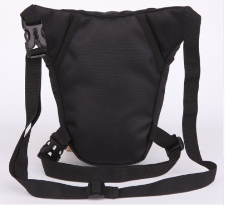 Borsa da gamba Motocross nera Borsa da guida per moto Marsupio da cavaliere Borsa multifunzione da esterno, multi-function bag