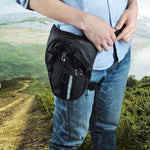 Borsa da gamba Motocross nera Borsa da guida per moto Marsupio da cavaliere Borsa multifunzione da esterno, multi-function bag
