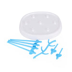 Stendino per biberon Asciugatrice per pulizia a forma di albero semplice Staccabile Utile porta ciuccio per capezzoli per tazza di latte per neonati, Infant Milk Cup Holder