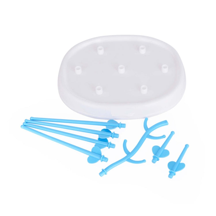 Stendino per biberon Asciugatrice per pulizia a forma di albero semplice Staccabile Utile porta ciuccio per capezzoli per tazza di latte per neonati, Infant Milk Cup Holder
