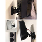 Staffa da parete girevole 45° per diffusori audio surround nera