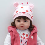 NPK Adorabile bambola realistica in silicone per bambina