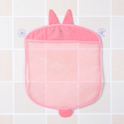 Cartone animato da appendere alla parete, cucina, bagno, borse portaoggetti, borsa a rete in rete lavorata a maglia, giocattoli da bagno per bambini, organizer per shampoo