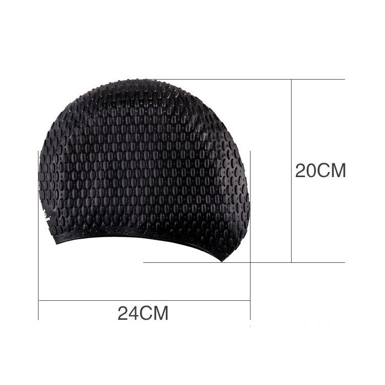 Cuffia da nuoto in silicone a forma di goccia d'acqua nella versione più grande, Larger Version (Pink), Larger Version (Orange), Larger Version (Gray), Larger Version (Black), Larger Version (Blue)