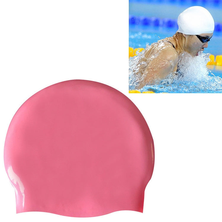 Cuffia da nuoto professionale in puro silicone lucido senza cuciture ad alta elasticità, Glossy Seamless (Blue), Glossy Seamless (White), Glossy Seamless (Pink), Glossy Seamless (Red), Glossy Seamless (Purple), Glossy Seamless (Yellow)