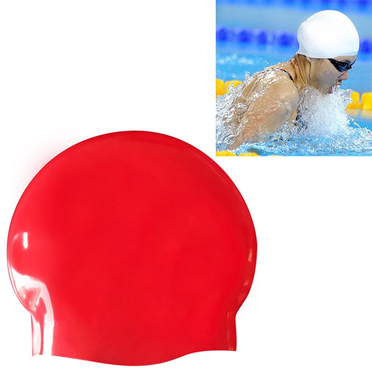 Cuffia da nuoto professionale in puro silicone lucido senza cuciture ad alta elasticità, Glossy Seamless (Blue), Glossy Seamless (White), Glossy Seamless (Pink), Glossy Seamless (Red), Glossy Seamless (Purple), Glossy Seamless (Yellow)