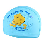Cuffia da nuoto impermeabile rivestita in PU modello ippopotamo per bambini, Cartoon Hippo (Lack Blue), Cartoon Hippo (Pink), Cartoon Hippo (Blue), Cartoon Hippo (Orange)
