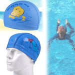 Cuffia da nuoto impermeabile rivestita in PU modello ippopotamo per bambini, Cartoon Hippo (Lack Blue), Cartoon Hippo (Pink), Cartoon Hippo (Blue), Cartoon Hippo (Orange)