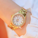 BS beesister FA1258 orologio da donna con cinturino in lega di diamanti con cassa rotonda