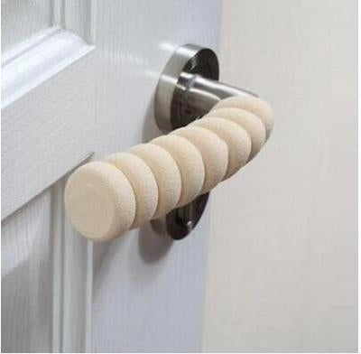 10 pezzi Custodie per maniglie di sicurezza per bambini per bambini Custodia protettiva per maniglia della porta di sicurezza anti-collisione a spirale