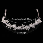 Nobile cristallo strass copricapo da sposa nastro di raso accessori per capelli da sposa per spose diademi corone fasce