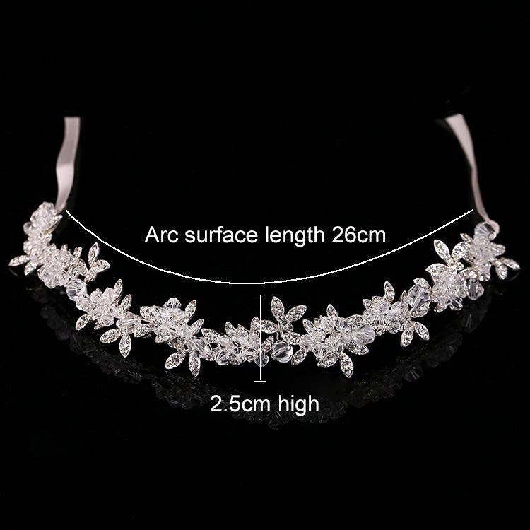 Nobile cristallo strass copricapo da sposa nastro di raso accessori per capelli da sposa per spose diademi corone fasce