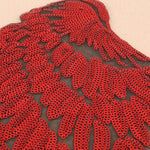 A Pair Sequin Feather Wing Shape Clothing Patch Sticker DIY Clothing Accessories, Small 20.5 x 10cm Gold, Middle 26.5 x 26cm Gold, Large 33.5 x 32cm Gold, Small 20.5 x 10cm Silver, Middle 26.5 x 26cm Silver, Large 33.5 x 32cm Silver                    ...