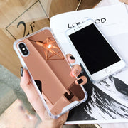 Custodia TPU acrilico con specchio per iPhone XR