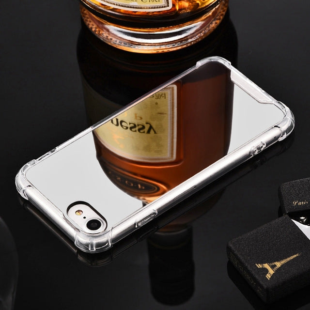 Custodia TPU con specchio per iPhone XR
