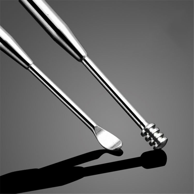 Set 3 strumenti pulizia orecchio in acciaio inox