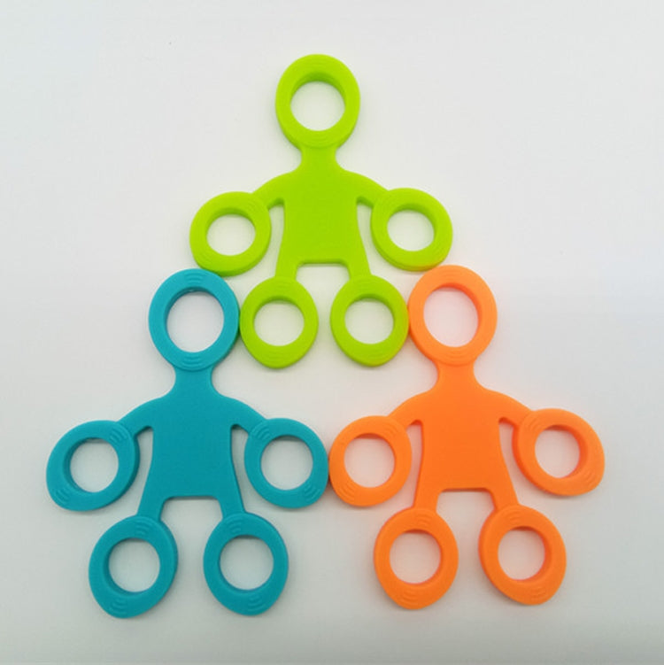 Anello di trazione per esercizi da polso con forza di dito in silicone umanoide, Humanoid Green, Humanoid Blue, Humanoid Orange