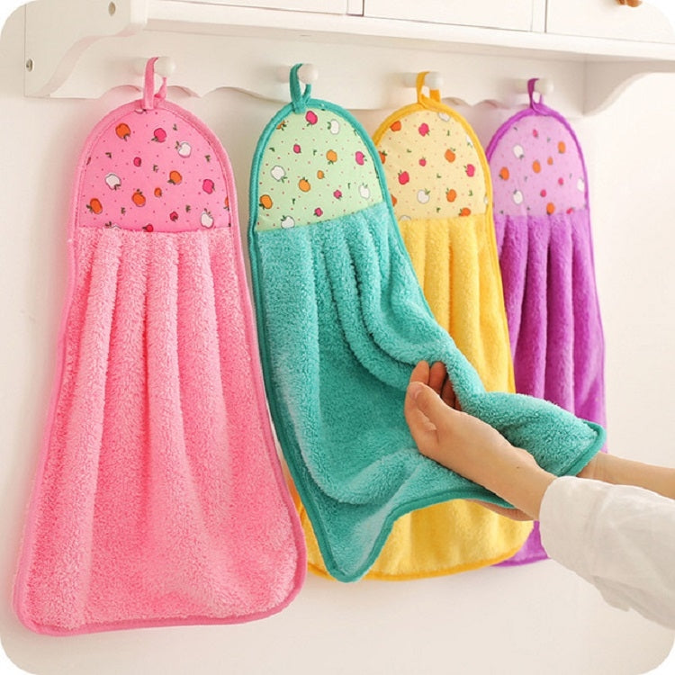 Set 5 Asciugamani Bagno Cucina in Vello di Corallo 33x41 cm