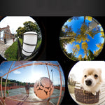 Obiettivo Fisheye APEXEL 195° per smartphone compatibili