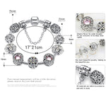 Bracciale in lega di cristallo opale Panjia semplice da donna, 2 pezzi, 17cm, 18cm, 19cm, 20cm, 21cm