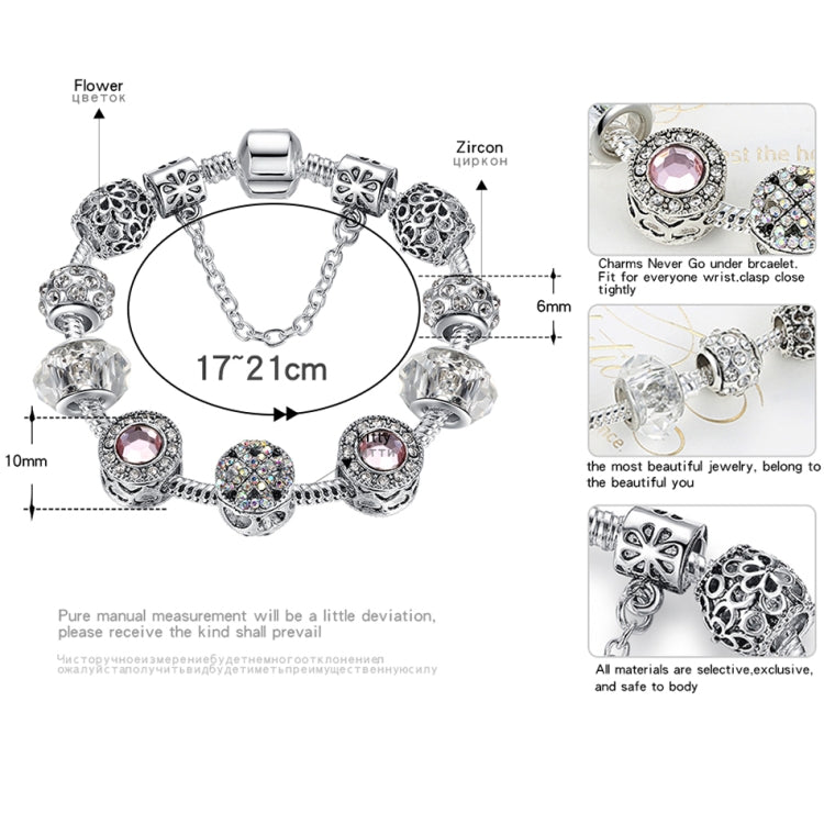 Bracciale in lega di cristallo opale Panjia semplice da donna, 2 pezzi, 17cm, 18cm, 19cm, 20cm, 21cm
