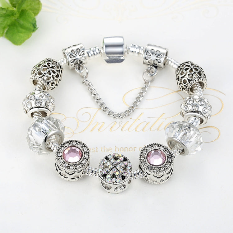 Bracciale in lega di cristallo opale Panjia semplice da donna, 2 pezzi, 17cm, 18cm, 19cm, 20cm, 21cm