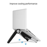 Staffa da tavolo per tablet PC portatile Staffa triangolare di raffreddamento