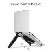 Staffa da tavolo per tablet PC portatile Staffa triangolare di raffreddamento