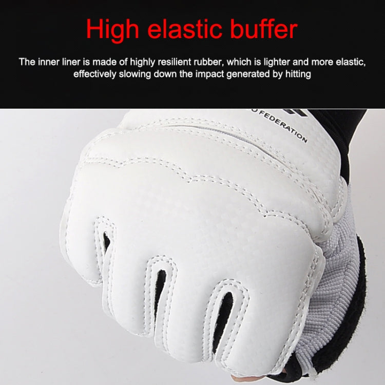 Mezze dita Guanti da boxe da allenamento con sacchi di sabbia per adulti Guanti da sparring Taekwondo fitness in pelle PU, XS, S, M, L, XL, XXL