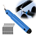 NB1100 Raschietto per coltello da rifilatura per sbavatura manuale, Handle + 1 Cutter Head, 10 Cutter Heads, Handle +10 Cutter Heads