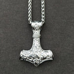 Collana con martello talismano protettivo vichingo con ciondolo Mjolnir