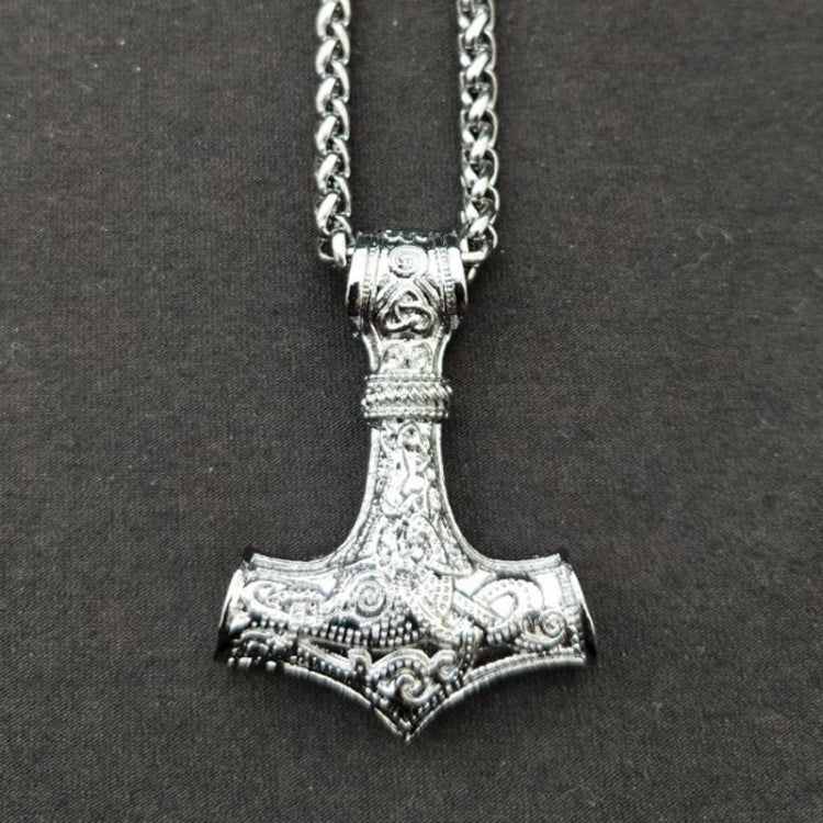 Collana con martello talismano protettivo vichingo con ciondolo Mjolnir
