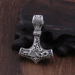 Collana con martello talismano protettivo vichingo con ciondolo Mjolnir