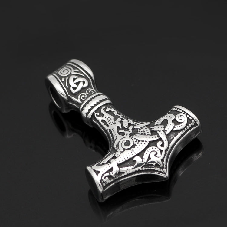 Collana con martello talismano protettivo vichingo con ciondolo Mjolnir