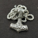 Collana con martello talismano protettivo vichingo con ciondolo Mjolnir